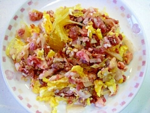 愛犬用♪　馬スジ肉と卵と野菜のごはん